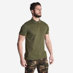 Polo Manches Courtes Respirant Coton Homme -100 Vert