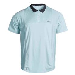 Polo Tennis Manches Courtes Homme - ARTENGO DRY Bleu Ciel Gris -Magasin De Vêtements De Sport polo tennis manches courtes homme tpo dry marine bleu ciel 7