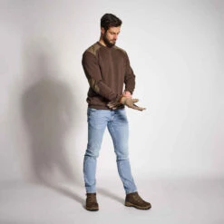 PULL 500 MARRON 11 PULL 500 MARRON -Magasin De Vêtements De Sport pull 500 marron 5