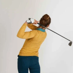 PULL DE GOLF FEMME JAUNE -Magasin De Vêtements De Sport pull de golf femme bordeaux 2