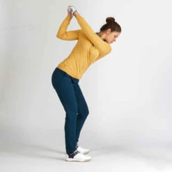 PULL DE GOLF FEMME JAUNE -Magasin De Vêtements De Sport pull de golf femme bordeaux 7