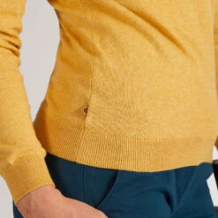 PULL DE GOLF FEMME JAUNE -Magasin De Vêtements De Sport pull de golf femme bordeaux 9