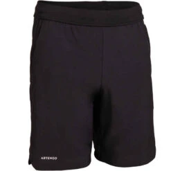 Artengo Short De Tennis Garçon - TSH900 Noir