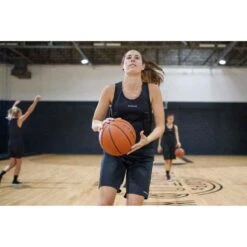 SHORT DE BASKETBALL FEMME NOIR SH100 -Magasin De Vêtements De Sport short de basketball femme noir sh100 3