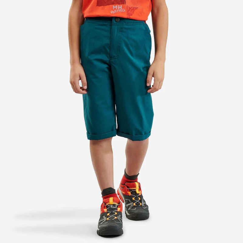 Quechua Short De Randonnée - MH100 Vert - Enfant 7-15 Ans - 2 Quechua Short De Randonnée - MH100 Vert - Enfant 7-15 Ans - – Image 2