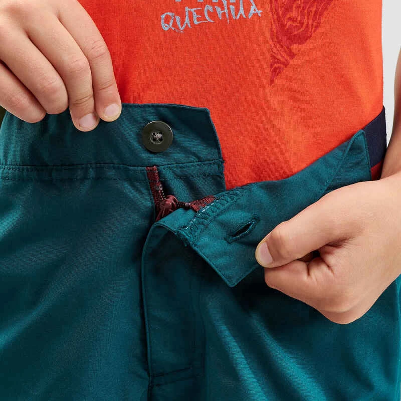 Quechua Short De Randonnée - MH100 Vert - Enfant 7-15 Ans - 8 Quechua Short De Randonnée - MH100 Vert - Enfant 7-15 Ans - – Image 8