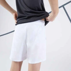 Artengo Short De Tennis Garcon - TSH100 Blanc -Magasin De Vêtements De Sport short de tennis 100 enfant artengo blanc 4