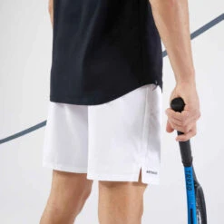 SHORT DE TENNIS HOMME - ARTENGO ESSENTIAL+ BLANC 7 SHORT DE TENNIS HOMME - ARTENGO ESSENTIAL+ BLANC -Magasin De Vêtements De Sport short de tennis homme dry tsh 500 blanc 3