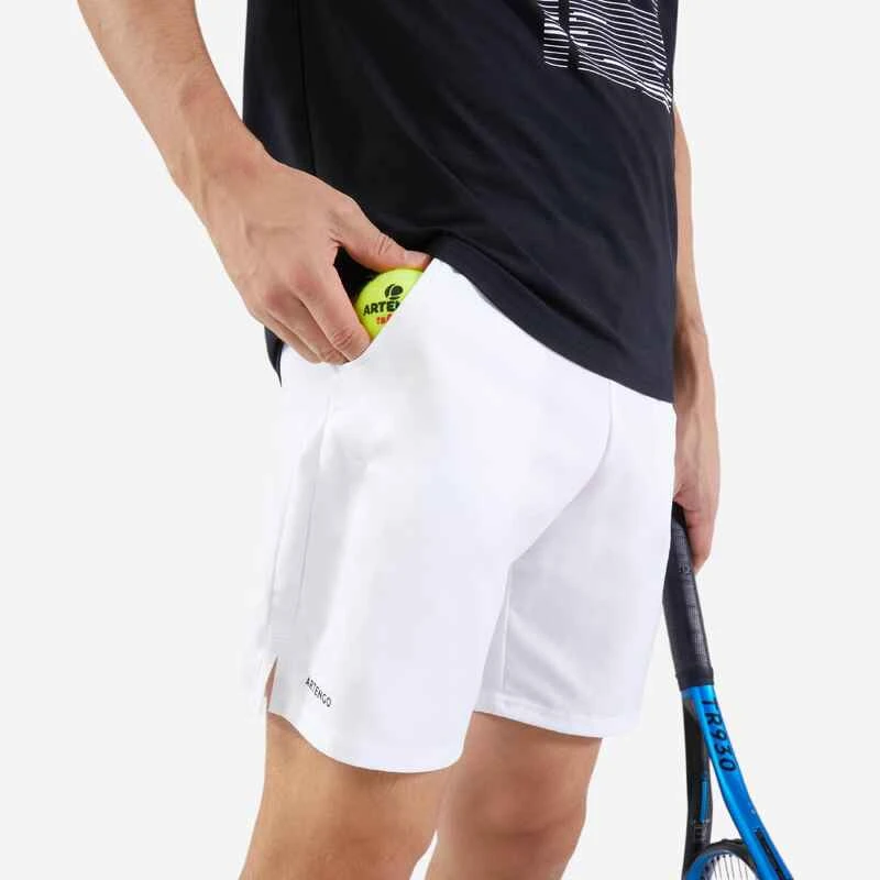 SHORT DE TENNIS HOMME - ARTENGO ESSENTIAL+ BLANC 1 SHORT DE TENNIS HOMME - ARTENGO ESSENTIAL+ BLANC
