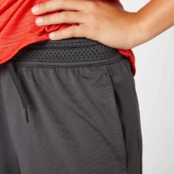 Short Enfant Respirant - 500 Gris -Magasin De Vêtements De Sport short enfant coton respirant 500 noir 4