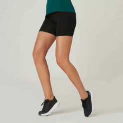 Short Cycliste Fitness Femme - 500 Noir