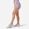 Short Fitness Femme Coton Avec Poche - 520 Mauve