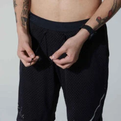 SHORT LONG 2 EN 1 DE RUNNING HOMME RESPIRANT KALENJI DRY + BREATH NOIR -Magasin De Vêtements De Sport short long 2 en 1 de running homme respirant kalenji dry breath noir 4