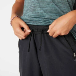 Short Garçon Synthétique Respirant - W500 Noir 11 Short Garçon Synthétique Respirant - W500 Noir -Magasin De Vêtements De Sport short resistant et leger marine enfant 3