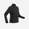 Softshell Chaude Coupe Vent De Trek Montagne - TREK 100 WINDWARM Noir Femme