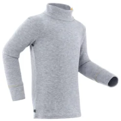 WEDZE Sous-vêtement Haut, Sous Pull Ski Bébé -WARM Gris