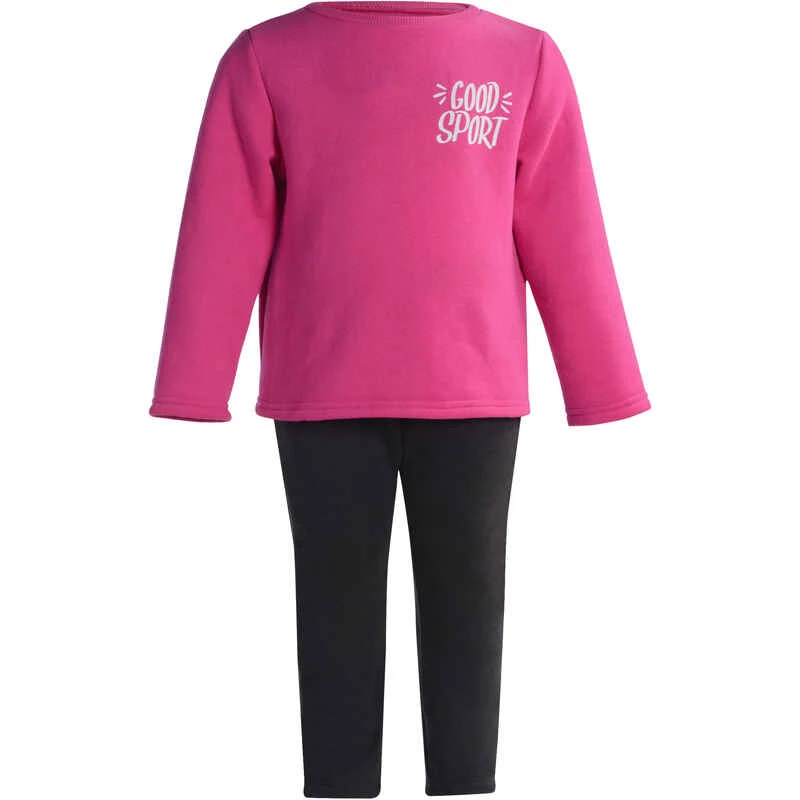 Survêtement Baby Gym Warm'y 100 Rose 2 Survêtement Baby Gym Warm'y 100 Rose – Image 2