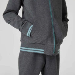 Survêtement Chaud Enfant - 500 Gris Chiné Foncé 10 Survêtement Chaud Enfant - 500 Gris Chiné Foncé -Magasin De Vêtements De Sport survetement chaud enfant 500 veste grise et marine pantalon marine 3