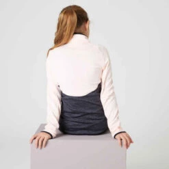 Survêtement Enfant Synthétique Respirant - S500 Gris Foncé Et Rose -Magasin De Vêtements De Sport survetement chaud synthetique respirant s500 fille gym enfant rose gris 3