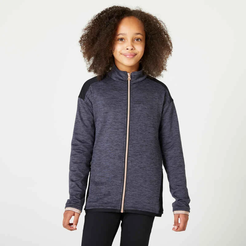 Survêtement Enfant Synthétique Respirant - S500 Noir Et Gris Chiné Foncé 2 Survêtement Enfant Synthétique Respirant - S500 Noir Et Gris Chiné Foncé – Image 2