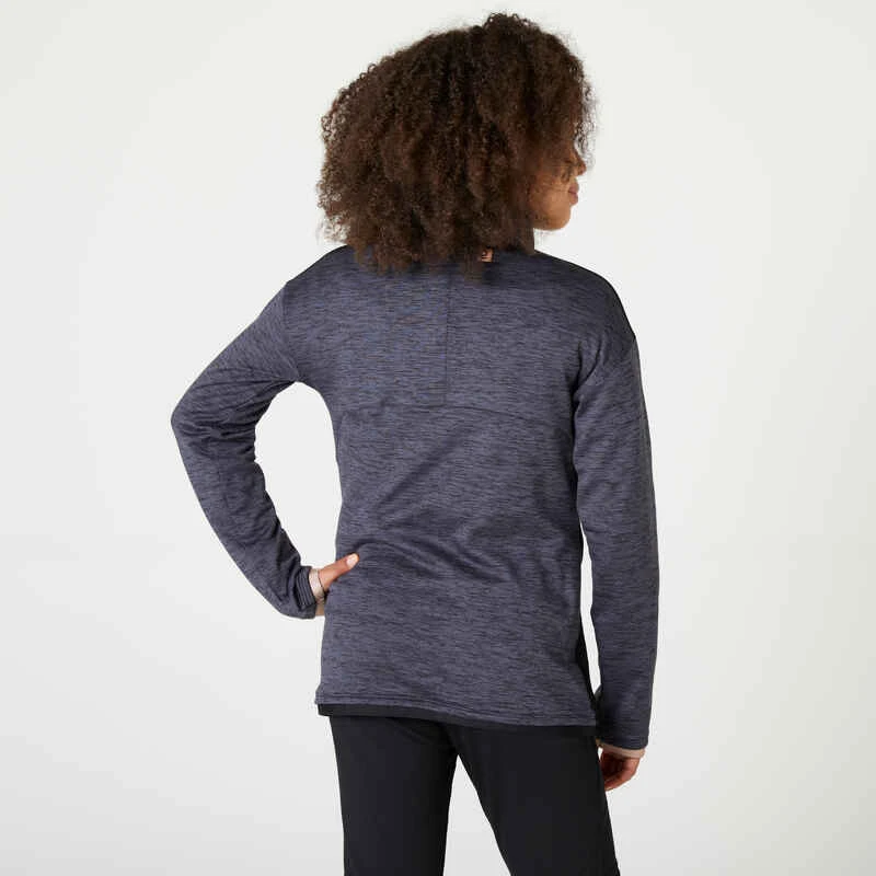 Survêtement Enfant Synthétique Respirant - S500 Noir Et Gris Chiné Foncé 3 Survêtement Enfant Synthétique Respirant - S500 Noir Et Gris Chiné Foncé – Image 3