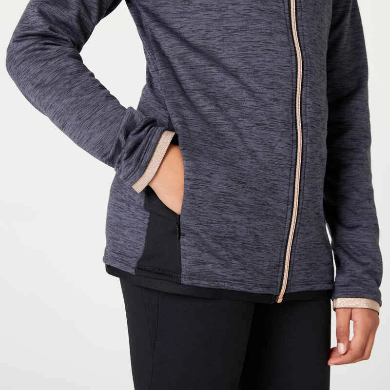 Survêtement Enfant Synthétique Respirant - S500 Noir Et Gris Chiné Foncé 4 Survêtement Enfant Synthétique Respirant - S500 Noir Et Gris Chiné Foncé – Image 4