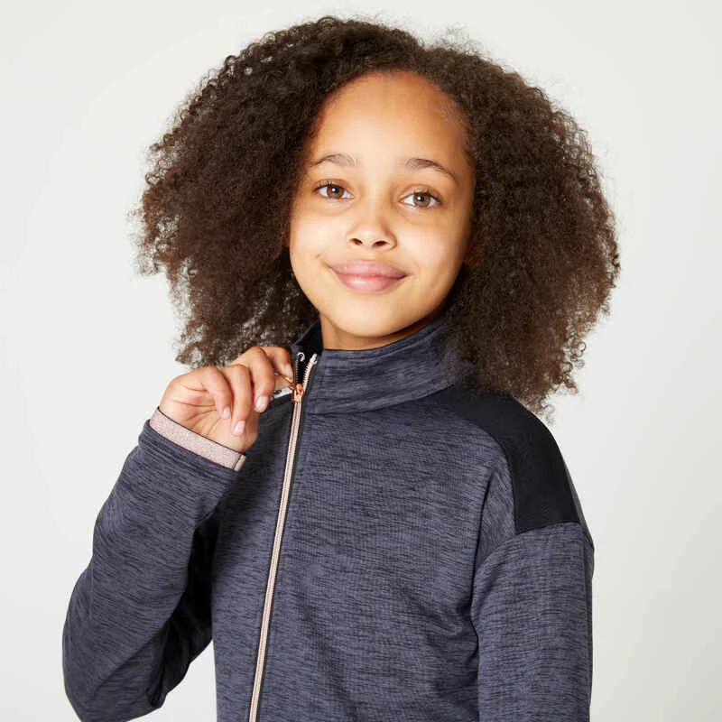 Survêtement Enfant Synthétique Respirant - S500 Noir Et Gris Chiné Foncé 5 Survêtement Enfant Synthétique Respirant - S500 Noir Et Gris Chiné Foncé – Image 5