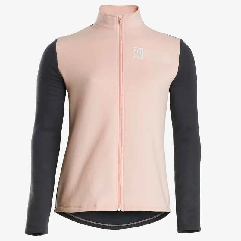Survêtement Ensemble Chaud 100 Fille GYM ENFANT Rose Clair/gris Warmy Zip 4 Survêtement Ensemble Chaud 100 Fille GYM ENFANT Rose Clair/gris Warmy Zip – Image 4