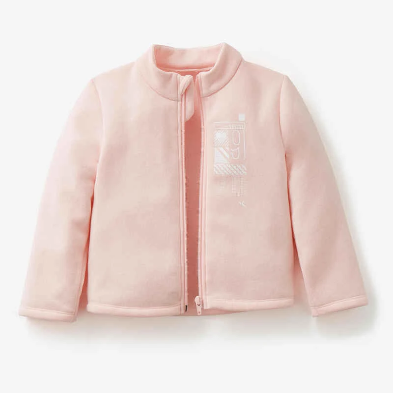 Survêtement Warm'y Zip Baby Gym 100 Rose 2 Survêtement Warm'y Zip Baby Gym 100 Rose – Image 2