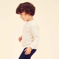 Sweat Enfant - Basique Beige Avec Motifs 15 Sweat Enfant - Basique Beige Avec Motifs -Magasin De Vêtements De Sport sweat 100 baby gym fille et garcon jaune aop 3