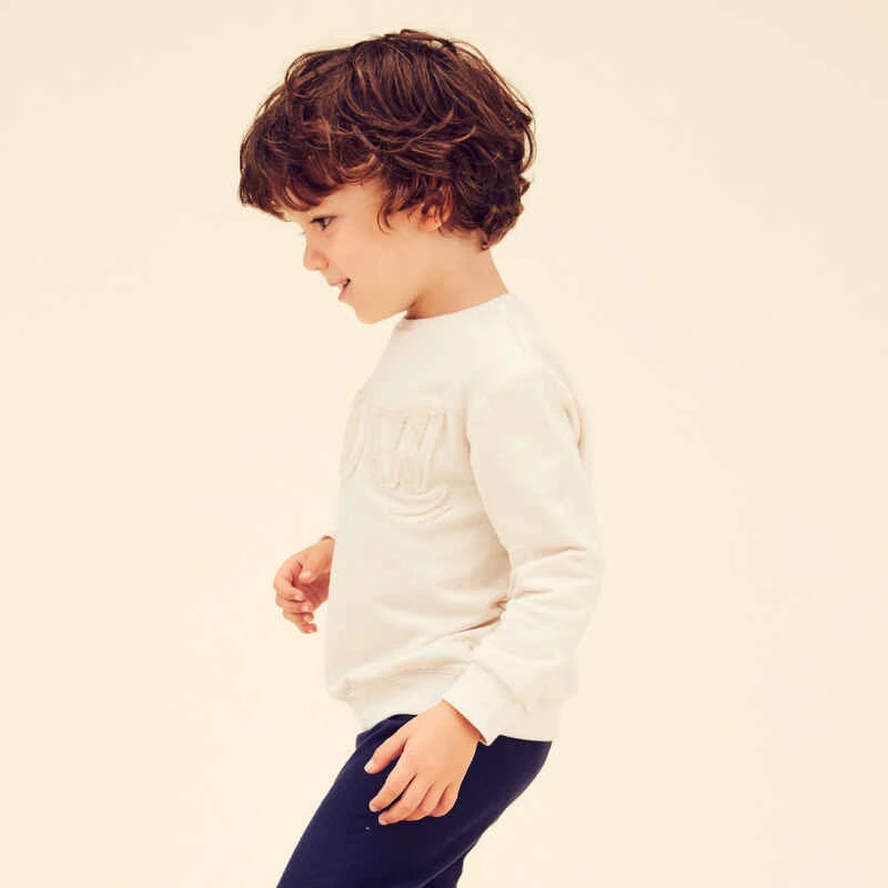 Sweat Enfant - Basique Beige Avec Motifs 4 Sweat Enfant - Basique Beige Avec Motifs – Image 4