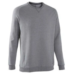 Sweat Fitness Homme - Crew 100 Gris Schiste 13 Sweat Fitness Homme - Crew 100 Gris Schiste -Magasin De Vêtements De Sport sweat 120 homme gris clair chine 5