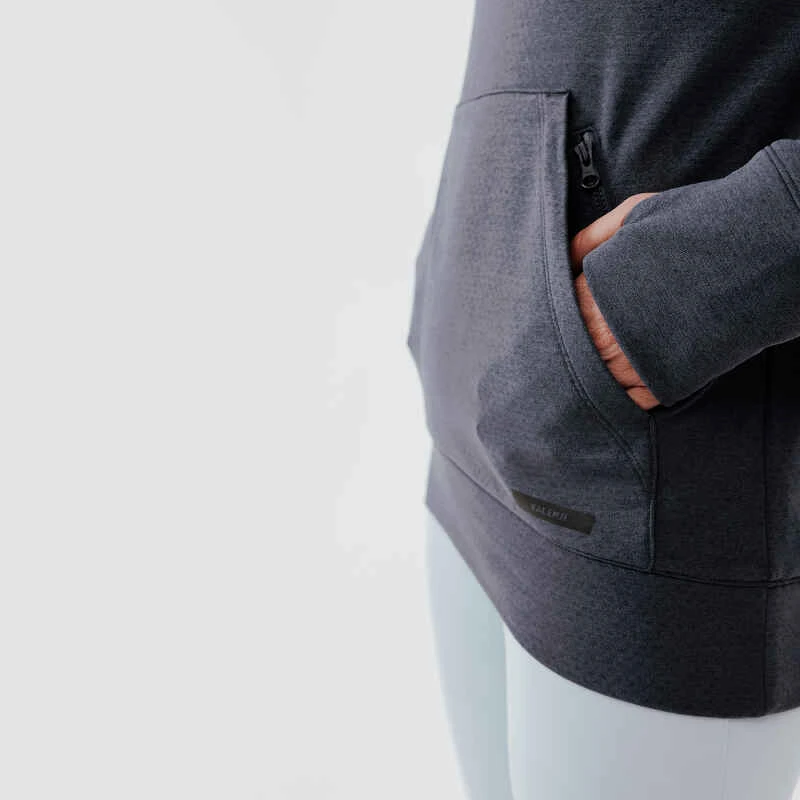 Kalenji Sweat à Capuche Running Chaud Femme - Hood 500 Gris Foncé 6 Kalenji Sweat à Capuche Running Chaud Femme - Hood 500 Gris Foncé – Image 6