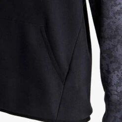 Sweat Capuche Chaud 100 Garçon GYM ENFANT Noir Imprimé 7 Sweat Capuche Chaud 100 Garçon GYM ENFANT Noir Imprimé -Magasin De Vêtements De Sport sweat capuche chaud 100 garcon gym enfant noir imprime 3