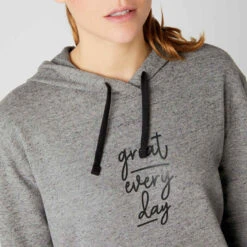 Sweat Capuche Fitness Gris -Magasin De Vêtements De Sport sweat capuche fitness vert 4