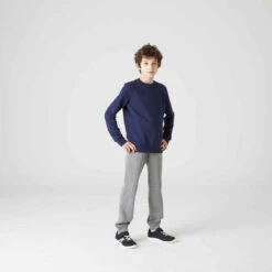 Sweat Col Rond Mixte, Chaud Enfant - Marine -Magasin De Vêtements De Sport sweat col rond bleu marine enfant 3