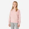 Sweat Col Rond Enfant French Terry Coton - Basique Rose