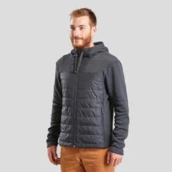 Quechua Sweat à Capuche De Randonnée - NH100 Hybride - Homme -Magasin De Vêtements De Sport sweat de randonnee nature nh100 hybride homme 3