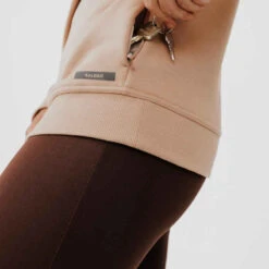 Kalenji Sweat Running Chaud Col Zip Femme - Warm + Beige -Magasin De Vêtements De Sport sweat de running chaud col zip femme rose 4