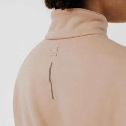 Kalenji Sweat Running Chaud Col Zip Femme - Warm + Beige -Magasin De Vêtements De Sport sweat de running chaud col zip femme rose 5