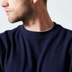 Sweat Fitness Homme - 100 Bleu Foncé -Magasin De Vêtements De Sport sweat fitness homme 100 bleu fonce 4