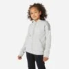 Sweat Zippé à Capuche Chaud Enfant - 500 Gris Chiné Clair