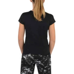 T-Shirt 100 MC Gym Fille Imprimé Noir Blanc 15 T-Shirt 100 MC Gym Fille Imprimé Noir Blanc -Magasin De Vêtements De Sport t shirt 100 mc gym fille imprime blanc rose 3