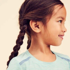 T-shirt Léger Respirant Enfant - 500 Turquoise -Magasin De Vêtements De Sport t shirt 500 baby gym fille et garcon orange 2