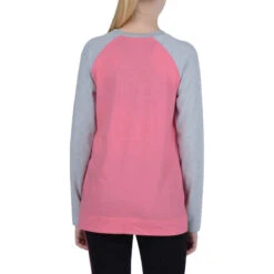 T-Shirt 500 Manches Longues Gym Fille Imprimé Rose Gris 14 T-Shirt 500 Manches Longues Gym Fille Imprimé Rose Gris -Magasin De Vêtements De Sport t shirt 500 manches longues gym fille imprime rose gris 3