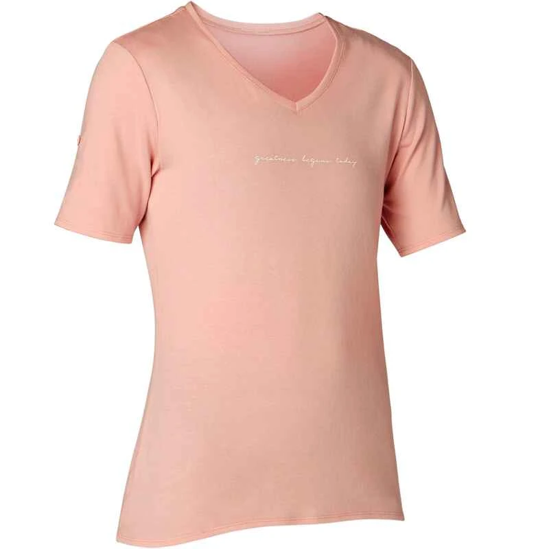 T-Shirt 510 Regular Pilates Gym Douce Femme Rose Printé 7 T-Shirt 510 Regular Pilates Gym Douce Femme Rose Printé – Image 7