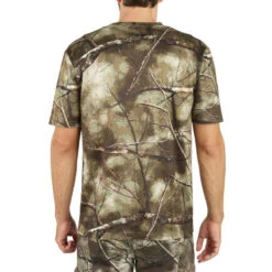 T-SHIRT CHASSE MANCHES COURTES 100 RESPIRANT CAMOUFLAGE TREEMETIC -Magasin De Vêtements De Sport t shirt chasse respirant 100 manches courtes camouflage foret 4