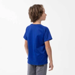 Quechua T-Shirt De Randonnée - MH500 Bleu Foncé - Enfant 7-15 Ans -Magasin De Vêtements De Sport t shirt de randonnee mh500 bleu enfant 3
