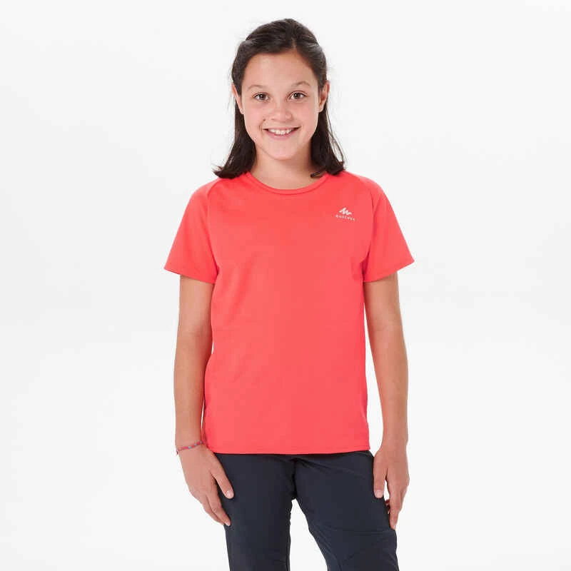 Quechua T Shirt De Randonnée - MH500 Corail - Enfant 7-15 Ans 2 Quechua T Shirt De Randonnée - MH500 Corail - Enfant 7-15 Ans – Image 2