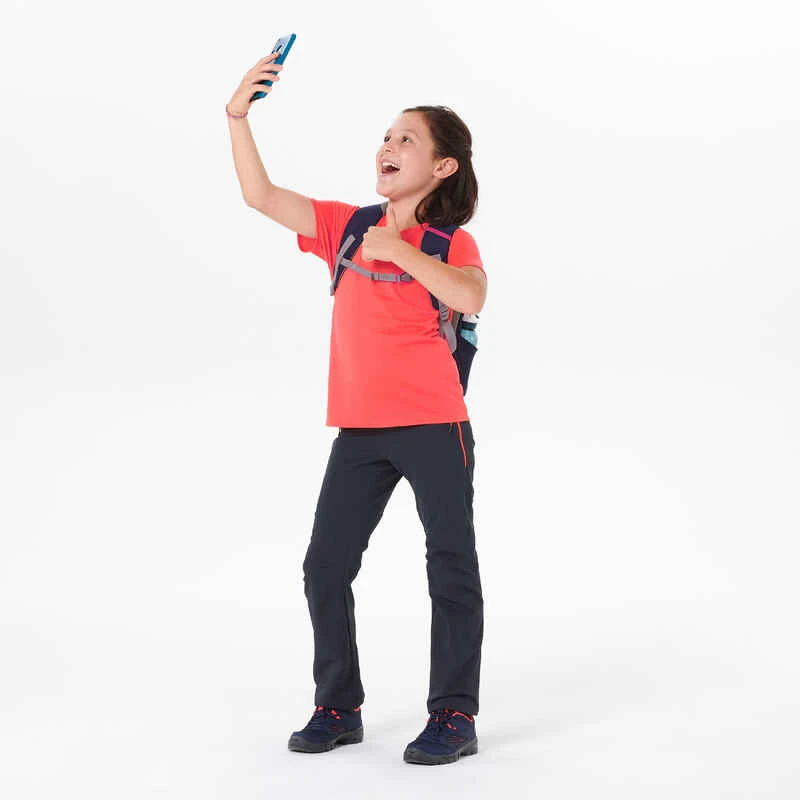 Quechua T Shirt De Randonnée - MH500 Corail - Enfant 7-15 Ans 3 Quechua T Shirt De Randonnée - MH500 Corail - Enfant 7-15 Ans – Image 3